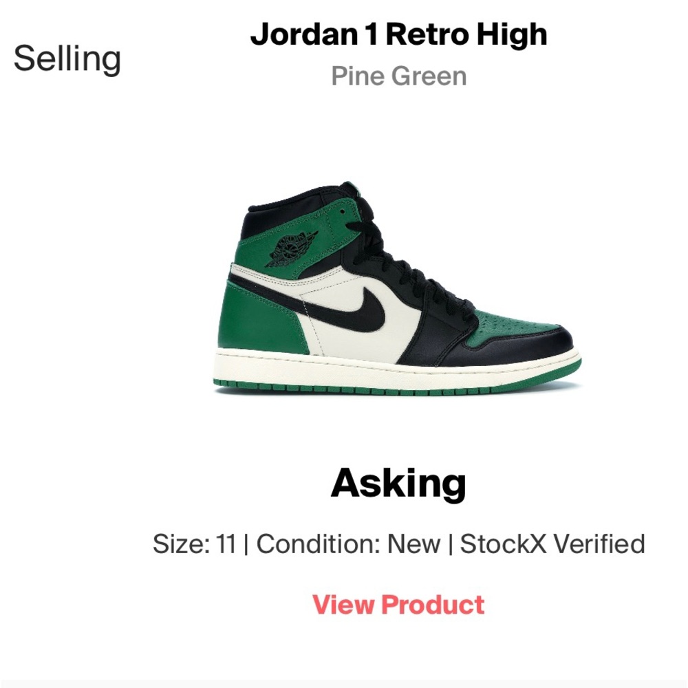 Jordan 1 Retro High Pine Green